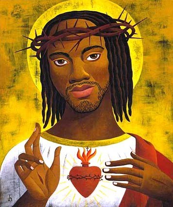 black-jesus-sacred-heart-velvet-painting